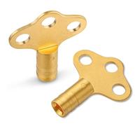 Solid Brass Radiator Bleed Key Set UK, Mellbree Metric/Imperial Fit, Hex & Towel Radiator Key Tools for Heating Upkeep