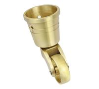 Solid Brass Round Casters - 4PCS 1.25'' 360° Swivel Wheels for Easy Rolling on Furniture, Couches, Chairs, Bar Stools, Universal Use, Smooth Mobility