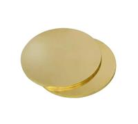 Solid Brass Round Plate 2mm 5mm 10mm 15mm 20mm 25mm 30mm 35mm 40mm 45mm 50mm 60mm 70mm 80mm 100mm 120mm 150mm 200mm 250mm 300mm for Crafts, DIY, Electrical Repairs, Industrial Us(Thickness 1mm 1pc,Dia
