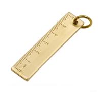 Solid Brass Ruler 6cm 3mm Thick for mini Metal Rule Solid Brass