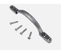 Solid Brass Sash Window Dee Handle Lifts - Traditional Style, Multiple Finishes (Antique Pewter)