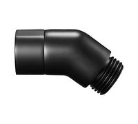 Solid Brass Shower Elbow Adapter for Shower Head, 45 Degree Hand Shower Elbow, Shower Arm Connection Elbow Shower Head Extender Connector Coupler G1/2 Female to Male, Matte Black
