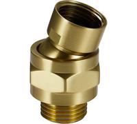 Solid Brass Shower Head Swivel Adapter, Adjustable Shower Arm Extension Shower