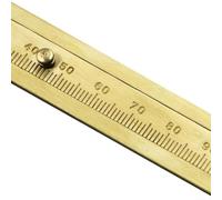 Solid Brass Sliding Gauge 100mm Dual Scale | 80mm range, dual mm/inch scale, smooth sliding, non-rusting brass, precision jewelry work
