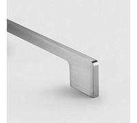 Solid Brass Slimline Pull Bar Handles | by Pushka Home | Modern Brushed Silver Finish | for Cabinets, Wardrobes, Doors, Drawers - PH49 - Hole Centre 320mm
