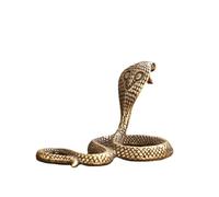 Solid Brass Snake Miniature Figurines,Animal Cobra Statue Crafts Collection Desktop Small Ornament Home Sand Table Decor Accessories Study Paperweight