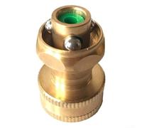 Solid Brass Sweeper Nozzle, 3/4" High Pressure Adjustable Watering with 360° Rotating Spray Pattern for Garden Hose, Metal Washer Head for Patio Driveway Cleaning