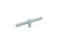 Solid Brass T Bar Kitchen Cabinet Handles Copper Wardrobe Dresser Pulls Gold Cupboard Door Knobs Furniture Hardware(Silver)