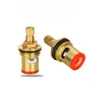 Solid Brass Tap Valve Core G1/2 Hot Cold Water Mixer(red bottom)