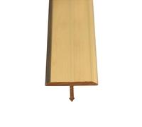 Solid Brass Threshold Strip T Molding, Cuttable Vinyl Wood Carpet Edge Trim Bar, Floor Seam Cover/Gap Connecting Strip for Doorway, Divider Strip (Color : Wide-19mm (0.75"))