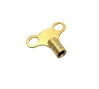 Solid Brass Universal Radiator Bleed Key- 1 Pack, 5mm Radiator Key for Venting and Bleeding Radiators- Easy to Use, Heavy Duty Radiator Plumbing Bleed Key, UK Radiator Valve Clock Key.