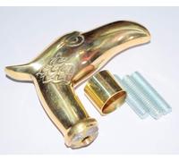Solid Brass Vintage Cane Walking Stick Eagle Head Handle Cast Brass w/Outside Connector Rod, Brass Handmade Eagle Head Handle, Strong and Comfortable Best Gift for Men and Women