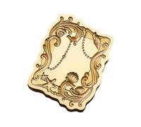 Solid Brass Wax Seal Stamp Head Embossed Wax Sealing Flower Frame for Personalizing Stationery Vintaged Seal for Stationery