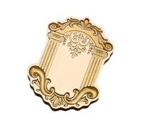 Solid Brass Wax Seal Stamp Head Embossed Wax Sealing Flower Frame Stationery Personalized Solid Brass Seal Head