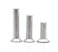 Solid Brazier Head Rivets, Countersunk Head Aluminum Solid Rivets GB869 Pack Of 205 Multiple Sizes(6mm,M8 5pcs)