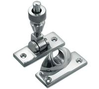 Solid Brighton Sash Fastener 55mm for Sliding Sash Window + Screws (4, Polished Chrome)