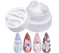 Solid Building Gel - 5g 3D Pearl Sculpting Gel for Nail Extensions, Beauty Care | Soft Manicure Solution for Salon, Home, Professional Designs, Creative Carving, Enhancement, DIY Ar