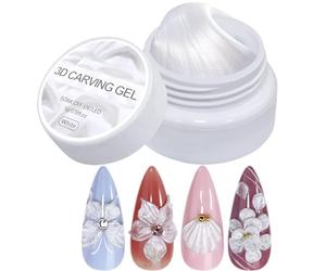 Solid Building Gel - Pearl 3D Sculptor, 5g Pot Of Non-Sticky Molding Gel For Architectural, Iridescent Shimmer Texturing Paste, Beauty Care, Professional Carving Medium For Salons And Home