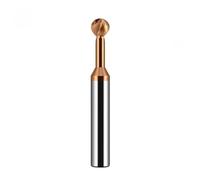 Solid Carbide Ball T-Shaped Arch Milling Cutter Lollipop End Mill CNC Router Bits 3D Engraving Drilling HRC60 1pc(R1xD4x50L 2F,Coated)