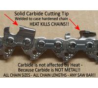 SOLID CARBIDE Chainsaw Chain for 16" Husqvarna Saws 576936556 H36-056 SEE VIDEO