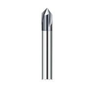 Solid carbide chamfering end mill 1pc Carbide Corner Countersink Chamfering Mill Deburring Edges V Grove Router 60 90 120 Degree 2 3 Flute Tool(Fro Steel,D6XR60X100LX3F)