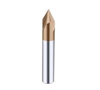 Solid carbide chamfering end mill 1pc Chamfer Milling Cutter Carbide Corner Countersink Chamfering Mill Deburring Edges V Groove Router 60 90 120 Degree 2 3 Flutes(3mm,3F-BB2055_90 DEGREE)