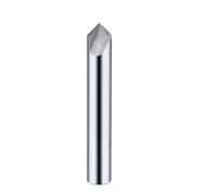 Solid carbide chamfering end mill 1pc Chamfer Milling Cutter Carbide Corner Countersink Chamfering Mill Deburring Edges V Groove Router 60 90 120 Degree 2 3 Flutes(3mm,2F-BF2045_60 DEGREE)