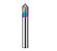 Solid carbide chamfering end mill 1pc Chamfer Milling Cutter Carbide Corner Countersink Chamfering Mill Deburring Edges V Groove Router 60 90 120 Degree 2 3 Flutes(8mm,BC2055_120 DEGREE)
