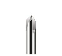 Solid carbide chamfering end mill 1pc HRC60 Chamfer Milling Cutter 60 90 120 Degree 3 Flutes V Grove Router(120 Degree,HRC55 UNCOATED_12X75)