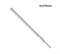 Solid Carbide for Masonry Drill Bit for Hammer Drills 520mm Diameter X 110460mm Length 4 Cutting Edges for Concrete Stone Brick (6X310MM)
