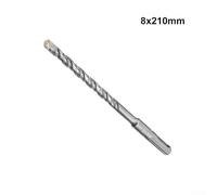 Solid Carbide Masonry Drill Bit for Hammer Drills - 5-20 mm Diameter, 110-460 mm Length, for Concrete, Stone & Brick(8X210MM)