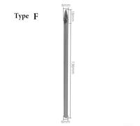 Solid Carbide Rotary Burrs with 6mm Shank Diameter and 150mm Length, Single Cut Design for Use in Metalwork, Tool Making, Wood Crafting, and Model Engineering (F)