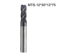 Solid carbide roughing milling cutter with 4 edges and AlTiN coating for long lasting performance, suitable for use on metals, non ferrous metals, and wood (12mm )