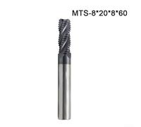 Solid carbide roughing milling cutter with 4 edges and AlTiN coating for long lasting performance, suitable for use on metals, non ferrous metals, and wood (8mm )