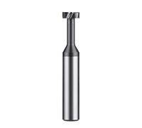 Solid Carbide T Slot End Mill, 4mm Cutting Dia 0.3-4mm Depth 4mm Shank Solid Carbide Square Nose Milling Cutter For Stainless Steel(4 * 3.5*D4*50L)