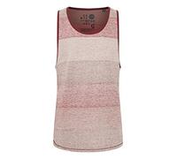 Solid Charan Men's Sleeveless Vest Tank Top with Crew Neck and Stripes, Size:M, Colour:Wine Red (0985)