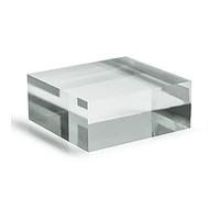 Solid Clear Acrylic Block - Decorative Pedestal, Plinth, Riser for Display Showcase (DS/G88)