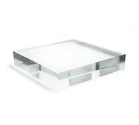Solid Clear Acrylic Block - Decorative Pedestal, Plinth, Riser for Display Showcase (DS/G90)