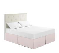 Solid Color Bed Skirt Solid Brushed Bed Skirt Standard Size for Twin Full Queen King Bedroom Beds Cover Non-slip Mattress Bedsheet/Bedspread Bedroom(Color-3,Full)