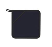 Solid Color Black 1 PC Square Silicone Anti-scalding mat - 7.1-inch Multi-Functional Insulation mat, Suitable for Cooking, Barbecue, Tea, etc.