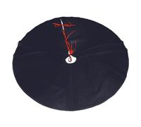Solid Color Black Christmas Tree Skirt 48" Fashion Holiday Accessories Suitable for Halloween and Christmas