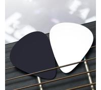 Solid color black Patterned guitar pick set - (thin/medium/thick), widely compatible with all kinds of stringed instruments,