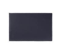 Solid Color Black Placemats for Dining Table Set of 6 - Waterproof - Wipe Clean - Heat Resistant - Anti Slip Dining Table Place Mats, Suitable for Indoor & Outdoor Use, 18â€™â€™Ã-12â€™â€™