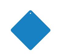 Solid Color Blue Pattern Car Air Fresheners 6 Pcs Square Hanging Aromatherapy Tablets Scented Fresheners For Bedroom Bathroom