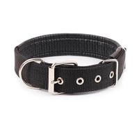 Solid Color Breathable Nylon Dog Collar Military Tactical Dog Collar Adjustable Dog Collar Dog Camping Training Hunting Collar Teddy Cage Pitbull Bulldog Beagle Collar,Black,M