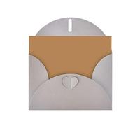 Solid color brown Greeting card, blank interior, suitable for occasions such as Valentine's Day and wedding anniversaries.