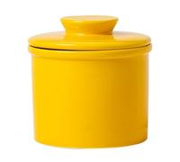 Solid Color Butter Crock for Counter with Water line, Butter Dish with Lid, French Butter Keeper for Counter