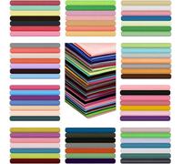 Solid Color Cotton Fabric, 70pcs 10x10 inch Fat Quarter Pure Cotton Fabric Bundle Square Patchwork Fabrics for DIY Decorations Sewing Quilting Crafting