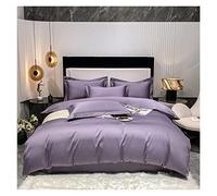 Solid Color Cotton Twin Family size Bedding Set Ultra Soft Duvet Cover with zipper Bed Sheet Pillowcases