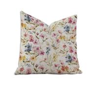 Solid Color Cushion Covers 65cm x 65cm Flower Cushions Double Sided Pattern Throw Pillow Covers with Invisible Zipper, Velvet Decorative Pillowcases for Home Sofa Bed, Set of 1 （25.6x25.6 in）2B-482